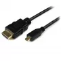 StarTech.com 2m Micro HDMI į HDMI laidas su Ethernet - 4K 30Hz vaizdas - patvarus greitas Micro HDMI Type-D į HDMI 1.4 adapterio laidas - UHD HDMI monitoriams/TV/ekranams - Kištukas/Kištukas