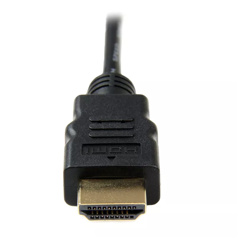 StarTech.com HDADMM2M High Speed HDMI–Micro HDMI kabelis su Ethernet, M/M, 2 m, 34 AWG, paauksuoti kontaktai, juodas