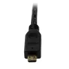 StarTech.com HDADMM2M High Speed HDMI–Micro HDMI kabelis su Ethernet, M/M, 2 m, 34 AWG, paauksuoti kontaktai, juodas