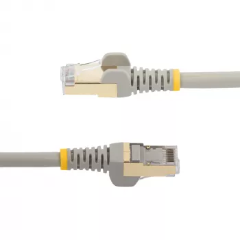 StarTech.com 10 m CAT6a Ethernet kabelis - 10 Gigabit ekranuotas belaikis RJ45 100W PoE jungiamasis laidas - 10GbE STP tinklo kabelis su įtempimo mažinimu - pilkas, individualiai testuotas / laidų atitiktis UL sertifikuota / TIA
