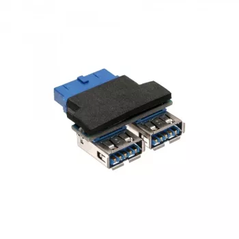 InLine USB 3.0 adapteris vidinis 2x USB A lizdas ant pagrindinės plokštės jungties