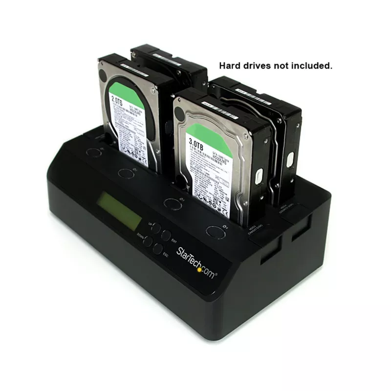 StarTech.com 4 lizdų USB 3.0 eSATA į SATA atskiras 1:3 HDD kietojo disko kopijavimo dokas