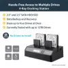 StarTech.com 4 lizdų USB 3.0 eSATA į SATA atskiras 1:3 HDD kietojo disko kopijavimo dokas