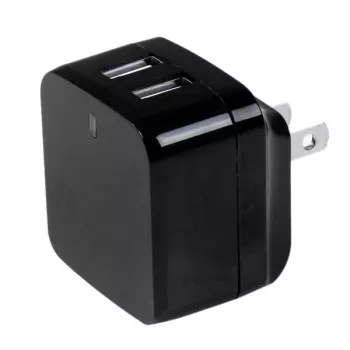 StarTech.com USB sieninis įkroviklis su dviem prievadais – tarptautinis keliavimui – 17W/3.4A – juodas