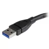 StarTech.com USB 3.0 A-A prailginimo kabelis - 6 col., juodas, 0,152 m, USB A, USB A, USB 3.2 Gen 1 (3.1 Gen 1), 5 Gbit/s