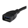 StarTech.com USB 3.0 A-A prailginimo kabelis - 6 col., juodas, 0,152 m, USB A, USB A, USB 3.2 Gen 1 (3.1 Gen 1), 5 Gbit/s