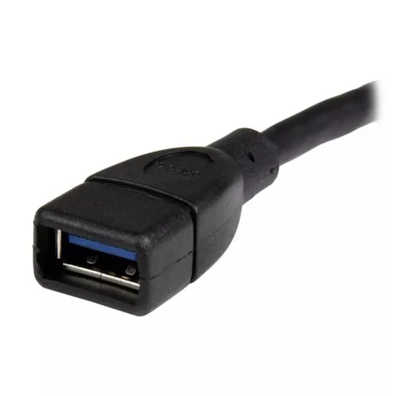 StarTech.com USB 3.0 A-A prailginimo kabelis - 6 col., juodas, 0,152 m, USB A, USB A, USB 3.2 Gen 1 (3.1 Gen 1), 5 Gbit/s