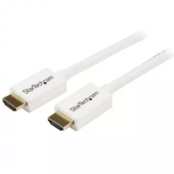 StarTech.com 5m / 16 ft CL3 klasės HDMI laidas su Ethernet - sieninis Ultra HD HDMI laidas - 4K 30Hz UHD didelės spartos HDMI laidas - 10.2 Gbps - HDMI 1.4 vaizdo/ekrano laidas - 30AWG, baltas
