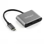 StarTech.com USB-C multiportinis vaizdo adapteris - 4K 60Hz USB-C į HDMI 2.0 arba DisplayPort 1.2 monitoriaus adapteris - USB Type-C 2-in-1 ekrano keitiklis HDMI/DP HBR2 HDR - Thunderbolt 3 suderinamas