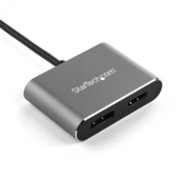 StarTech.com USB-C multiportinis vaizdo adapteris - 4K 60Hz USB-C į HDMI 2.0 arba DisplayPort 1.2 monitoriaus adapteris - USB Type-C 2-in-1 ekrano keitiklis HDMI/DP HBR2 HDR - Thunderbolt 3 suderinamas