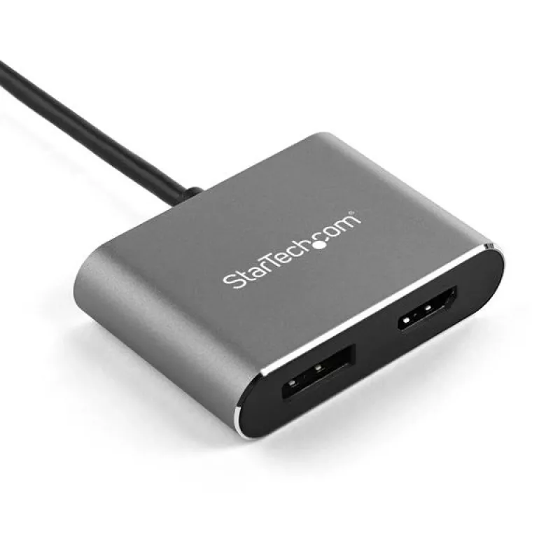StarTech.com USB-C multiportinis vaizdo adapteris - 4K 60Hz USB-C į HDMI 2.0 arba DisplayPort 1.2 monitoriaus adapteris - USB Type-C 2-in-1 ekrano keitiklis HDMI/DP HBR2 HDR - Thunderbolt 3 suderinamas