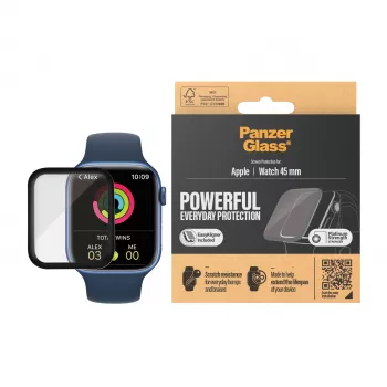 PanzerGlass ® Apple Watch Series 9 | 8 | 7 | 45mm | Apsauginis stiklas ekranui