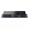 StarTech.com 4 prievadų pramoninis USB 3.0 5Gbps šakotuvas, tvirtas USB šakotuvas su ESD apsauga, DIN/sieninis/stalinis montavimas USB-A šakotuvas, USB plėtiklis su fiksuojamais prievadais, sunkiasvoris - TAA