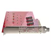StarTech.com Quad M.2 PCIe adapterio kortelė, PCIe x16 į keturis NVMe arba AHCI M.2 SSD, PCI Express 4.0, 7,8GBps/diske, reikalinga bifurkacija, suderinama su Windows/Linux