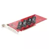 StarTech.com Quad M.2 PCIe adapterio kortelė, PCIe x16 į keturis NVMe arba AHCI M.2 SSD, PCI Express 4.0, 7,8GBps/diske, reikalinga bifurkacija, suderinama su Windows/Linux