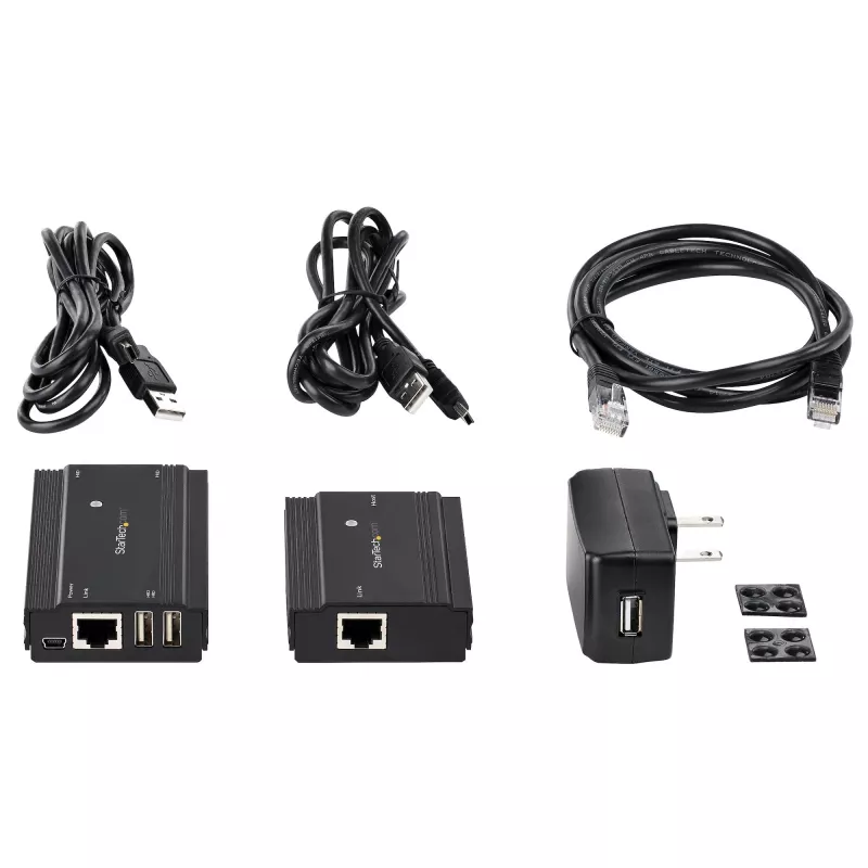 StarTech.com USB 2.0 ilgintuvas 4 prievadų per CAT5e/CAT6 kabelį 100 m