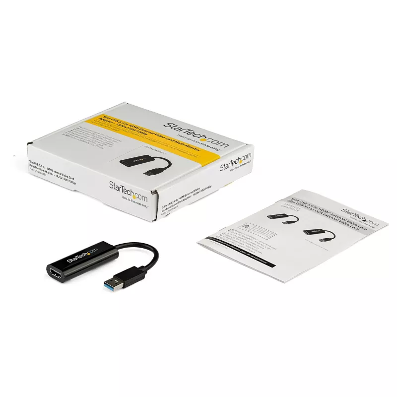 StarTech.com USB 3.0 į HDMI adapteris, USB į HDMI monitoriaus keitiklis, 1080p, tik Windows (nepalaiko macOS/ChromeOS/Linux) - TAA