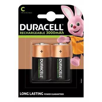 Duracell Ultra C įkraunama baterija, nikelio-metalo hidrido (NiMH), 1,2 V, 2 vnt.