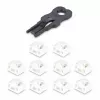 „StarTech.com“ RJ45 prievadų užraktai – 10 vnt. rinkinys su apsauginiu raktu, užrakinamas RJ45 prievado blokatorius/dulkių dangtelis, daugkartinis Ethernet/LAN prievado apsauginis įtaisas, įspaudžiamas RJ45 dulkių blokatorius serveriams/savitikslėms/sieni