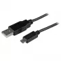 StarTech.com trumpas Micro-USB laidas - vyriškas/vyriškas - 15 cm, USB A, Micro-USB B, USB 2.0, juodas
