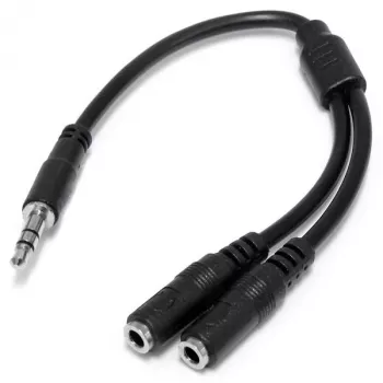 StarTech.com plonas stereo skirstytuvas - 3,5 mm kištukas į 2x 3,5 mm lizdus