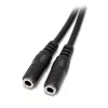 StarTech.com plonas stereo skirstytuvas - 3,5 mm kištukas į 2x 3,5 mm lizdus