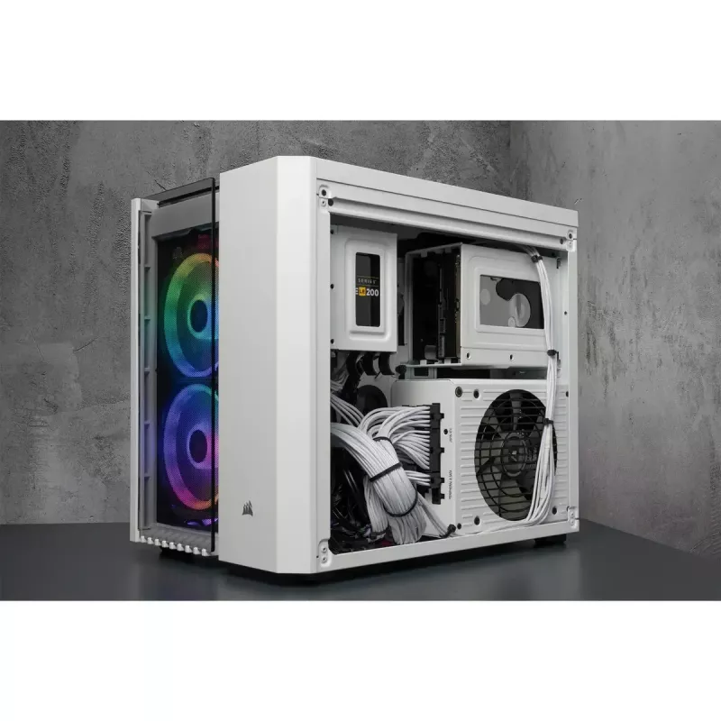 Korpusas Corsair Crystal 280X Micro ATX Baltas