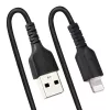 StarTech.com 50 cm USB į Lightning laidas, MFi sertifikuotas, spiralinis iPhone įkrovimo laidas, juodas, patvari TPE striukė, aramido pluoštas