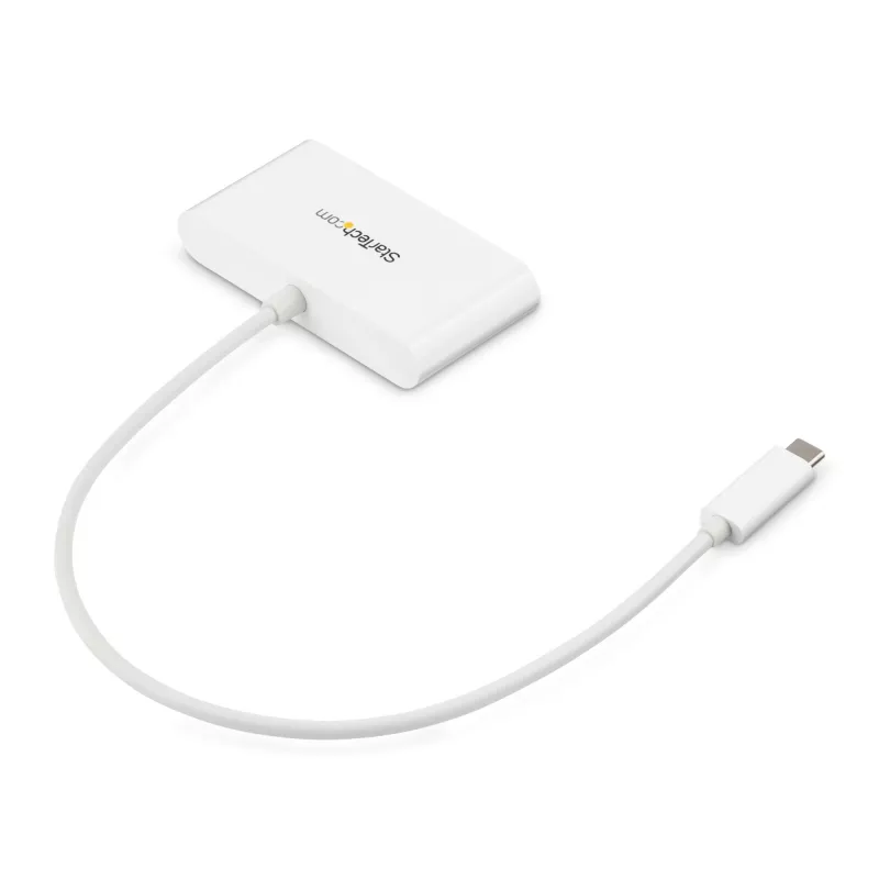 StarTech.com 3 prievadų USB-C centras su Gigabit Ethernet - USB-C į 3x USB-A - USB 3.0 centras - Baltas
