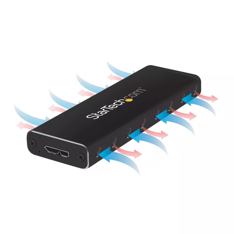 StarTech.com SM2NGFFMBU33 išorinis M.2 SATA SSD dėklas su USB 3.0 (5 Gbps) ir UASP palaikymu
