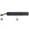 StarTech.com USB-C kelių prievadų adapteris – USB-C kelioninė dokavimo stotelė su 4K HDMI, 60 W galios perdavimu, GbE, 2 prievadų USB-A 3.0 šakotuvu – nešiojamas mini USB-C dokas nešiojamam kompiuteriui