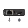 StarTech.com USB-C kelių prievadų adapteris – USB-C kelioninė dokavimo stotelė su 4K HDMI, 60 W galios perdavimu, GbE, 2 prievadų USB-A 3.0 šakotuvu – nešiojamas mini USB-C dokas nešiojamam kompiuteriui