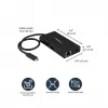 StarTech.com USB-C kelių prievadų adapteris – USB-C kelioninė dokavimo stotelė su 4K HDMI, 60 W galios perdavimu, GbE, 2 prievadų USB-A 3.0 šakotuvu – nešiojamas mini USB-C dokas nešiojamam kompiuteriui