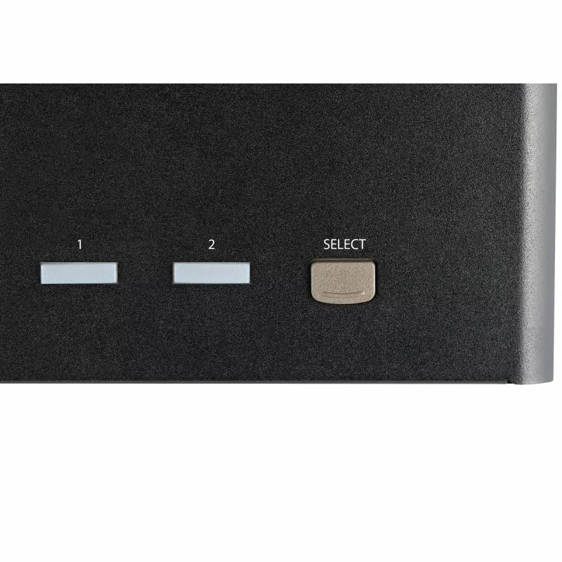 StarTech.com 2 prievadų 3 monitorių DisplayPort KVM jungiklis – 4K 60Hz UHD HDR – darbalaukio DP 1.2 KVM su 2 prievadų USB 3.0 šakotuvu (5Gbps) ir 4x USB 2.0 HID prievadais, garsu, sparčiųjų klavišų perjungimu – TAA