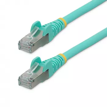 StarTech.com CAT6a Ethernet kabelis 50cm - Aqua - LSZH - 10GbE 500MHz 100W PoE++ - S/FTP - Su apsauginiais gaubtukais