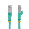 StarTech.com CAT6a Ethernet kabelis 50cm - Aqua - LSZH - 10GbE 500MHz 100W PoE++ - S/FTP - Su apsauginiais gaubtukais