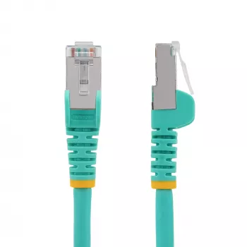 StarTech.com 2m CAT6a eterninis kabelis - Aqua - mažai dūmų, be halogenų (LSZH) - 10GbE 500MHz 100W PoE++ S/FTP tinklo jungiamasis kabelis su apsauga nuo užkabinimo ir įtempimo mažinimu