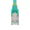 StarTech.com 2m CAT6a eterninis kabelis - Aqua - mažai dūmų, be halogenų (LSZH) - 10GbE 500MHz 100W PoE++ S/FTP tinklo jungiamasis kabelis su apsauga nuo užkabinimo ir įtempimo mažinimu