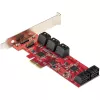 StarTech.com SATA PCIe kortelė - 10 prievadų PCIe SATA plėtinio kortelė - 6Gbps - žemo/viso profilio - sukrautos SATA jungtys - ASM1062 be RAID - PCI Express į SATA keitiklis/ adapteris