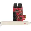 StarTech.com SATA PCIe kortelė - 10 prievadų PCIe SATA plėtinio kortelė - 6Gbps - žemo/viso profilio - sukrautos SATA jungtys - ASM1062 be RAID - PCI Express į SATA keitiklis/ adapteris
