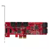 StarTech.com SATA PCIe kortelė - 10 prievadų PCIe SATA plėtinio kortelė - 6Gbps - žemo/viso profilio - sukrautos SATA jungtys - ASM1062 be RAID - PCI Express į SATA keitiklis/ adapteris