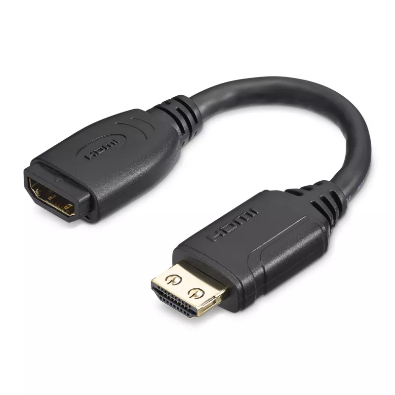 StarTech.com 15 cm HDMI prievado apsaugos ilginimo laidas - 4K 60Hz HDMI 2.0 su Ethernet - HDMI vyriškas į moterišką adapteris