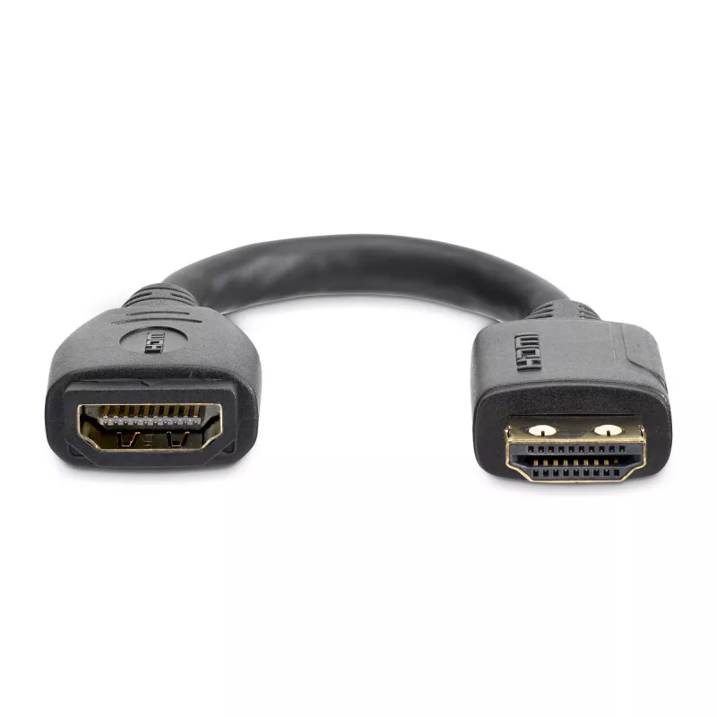 StarTech.com 15 cm HDMI prievado apsaugos ilginimo laidas - 4K 60Hz HDMI 2.0 su Ethernet - HDMI vyriškas į moterišką adapteris