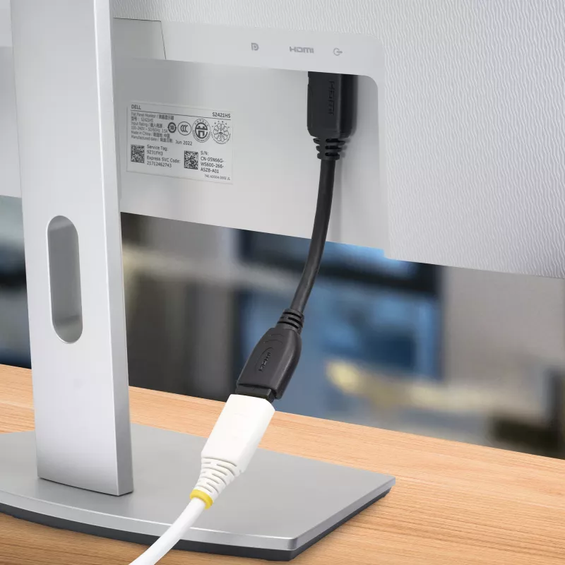 StarTech.com 15 cm HDMI prievado apsaugos ilginimo laidas - 4K 60Hz HDMI 2.0 su Ethernet - HDMI vyriškas į moterišką adapteris