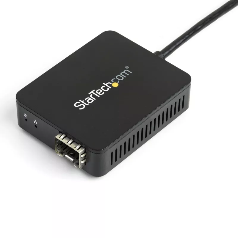 StarTech.com USB 3.0 į šviesolaidžio keitiklis – kompaktiškas USB į atvirą SFP adapteris – USB į gigabitinių tinklų adapteris – USB 3.0 šviesolaidžio adapteris, suderinamas su daugiamodžiu (MMF) ir vienmodžiu (SMF) pluoštu
