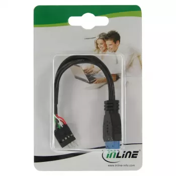 InLine USB 3.0 į 2.0 adapteris vidinis USB 3.0 / 2x USB 2.0 pin header, 0,15 m