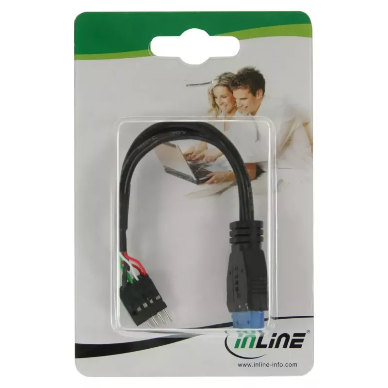 InLine USB 3.0 į 2.0 adapteris vidinis USB 3.0 / 2x USB 2.0 pin header, 0,15 m