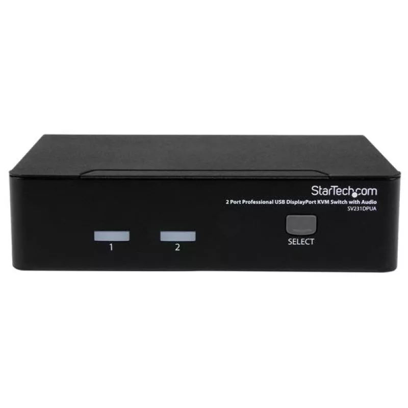StarTech.com SV231DPUA 2 prievadų profesionalus USB DisplayPort KVM jungiklis su garsu