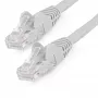 StarTech.com 15m CAT6 Ethernet kabelis LSZH – 10 Gigabit 250MHz 100W PoE RJ45 10GbE UTP tinklo laidas su apsauga nuo užkabinimo ir įtempimo mažinimu, pilka, CAT 6, ETL patvirtintas, 24AWG