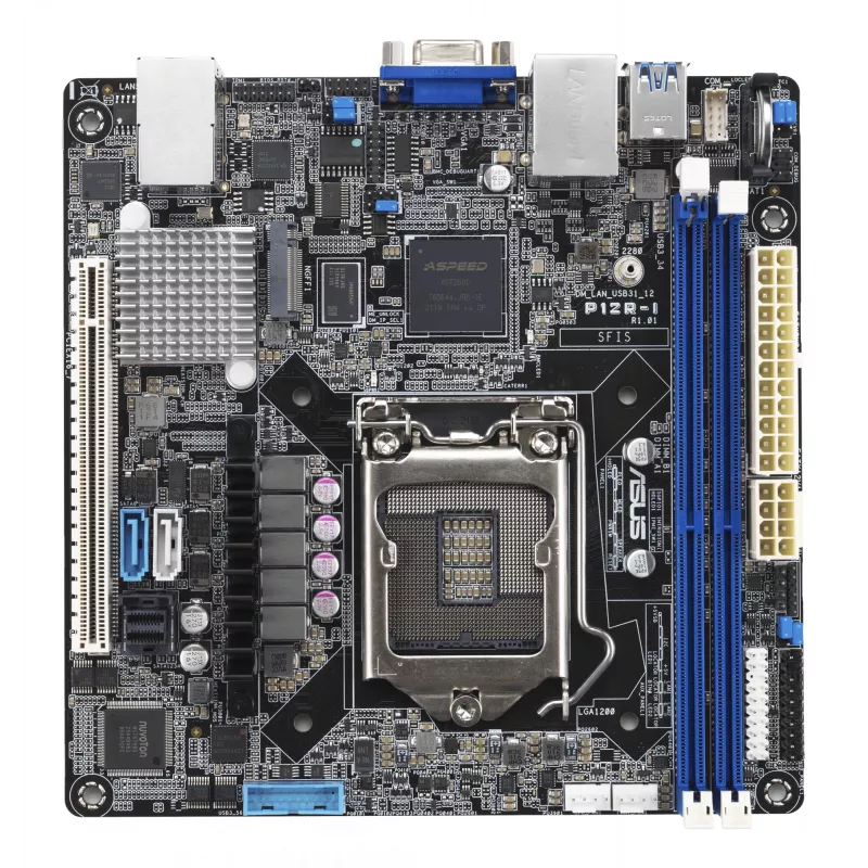 ASUS P12R-I/ASMB10 pagrindinė plokštė Intel C252 LGA 1200 (Socket H5) ATX